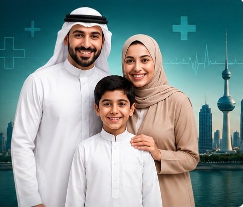 A family using Salamtak healthcare benefits